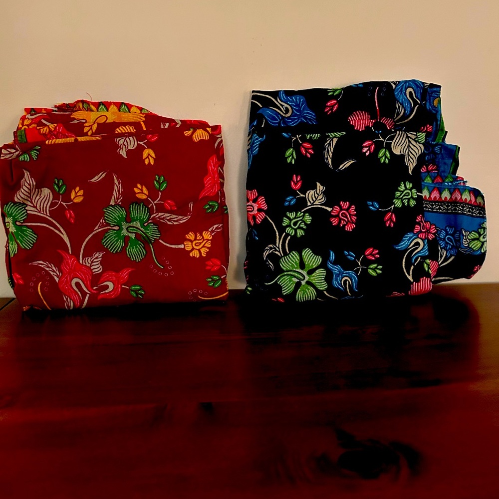 Traditional Balinese batik sarongs